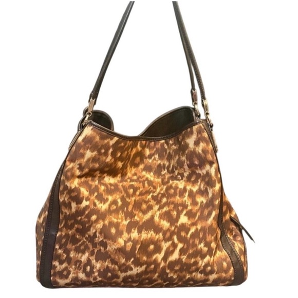 Coach Madison Ocelot Phoebe Shoulder Bag – Brown Leopard Print | EUC - Picture 4 of 12